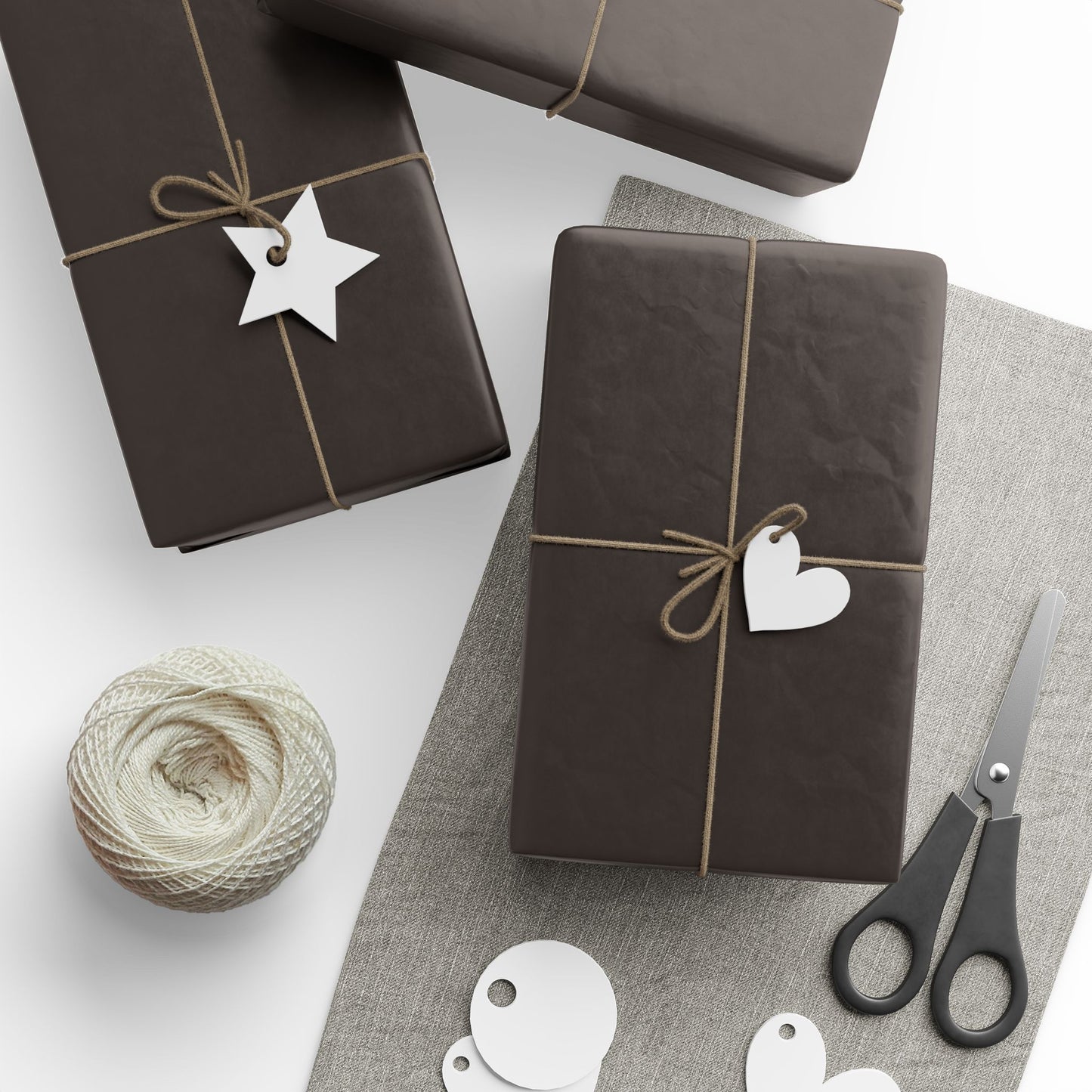 Muted Charcoal Wrapping Paper Matte or Glossy Gift Wrap 3 Sizes Fine Art Paper