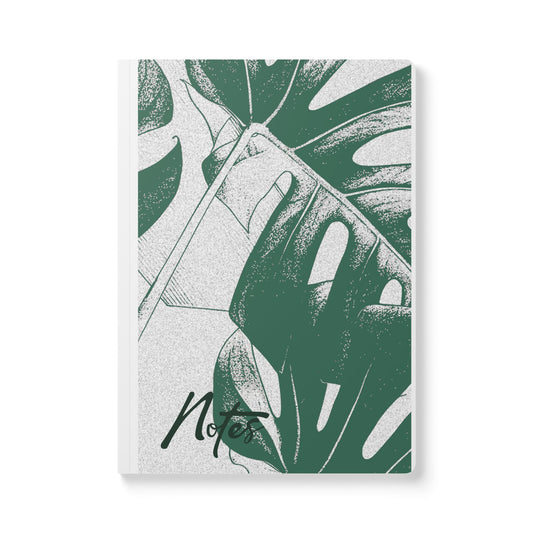 Monstera Leaf Green A5 Lined Journal