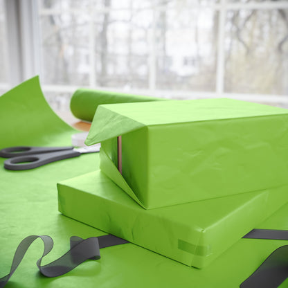 Muted Lime Wrapping Paper Matte or Glossy Gift Wrap 3 Sizes Fine Art Paper