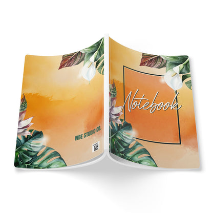 Notebook Sunset Botanical A5 Lined Journal