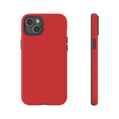 True Red Tough Cell Phone Case Matte or Glossy Protective Case iPhone Samsung