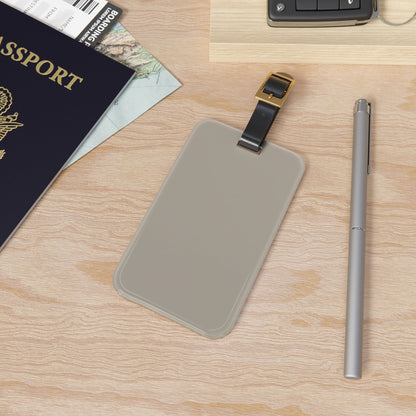 Warm Stone Luggage Tag Acrylic Travel Tag