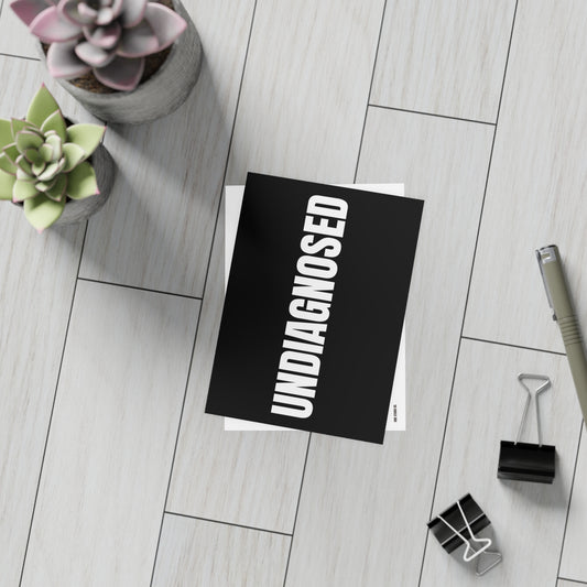 Black Postcard Set Pack of 10, 30 or 50 w/ Envelopes | Coordinated Collection
