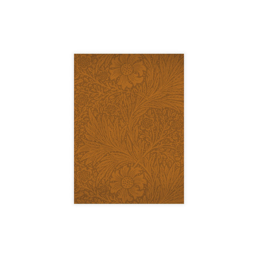 Saddle Tan Floral Postcard Set Pack of 10, 30 or 50 w/ Envelopes | Coordinated Collection