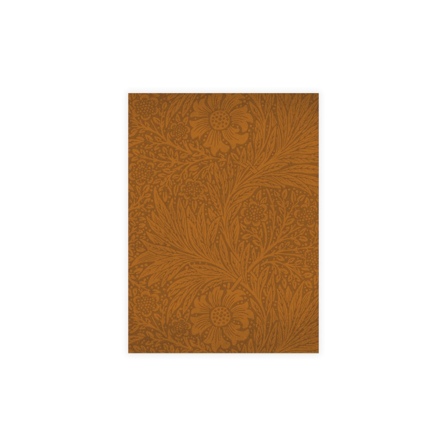 Saddle Tan Floral Postcard Set Pack of 10, 30 or 50 w/ Envelopes | Coordinated Collection