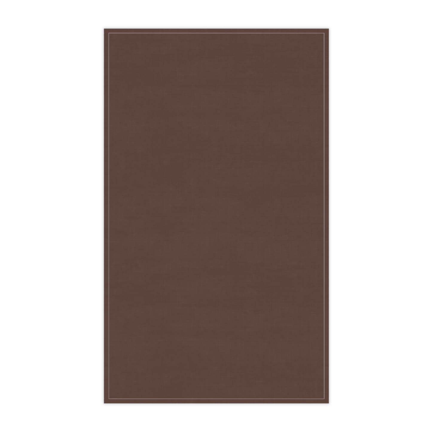 Chocolate Brown Cotton Twill Tea Towel 18 x 30