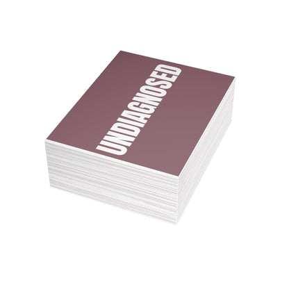 Mauve Postcard Set Pack of 10, 30 or 50 w/ Envelopes | Coordinated Collection