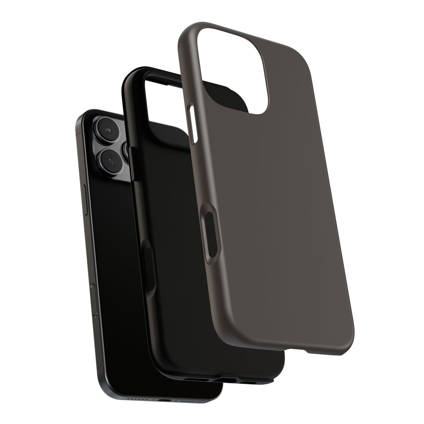 Muted Charcoal Tough Cell Phone Case Matte or Glossy Protective Case iPhone Samsung