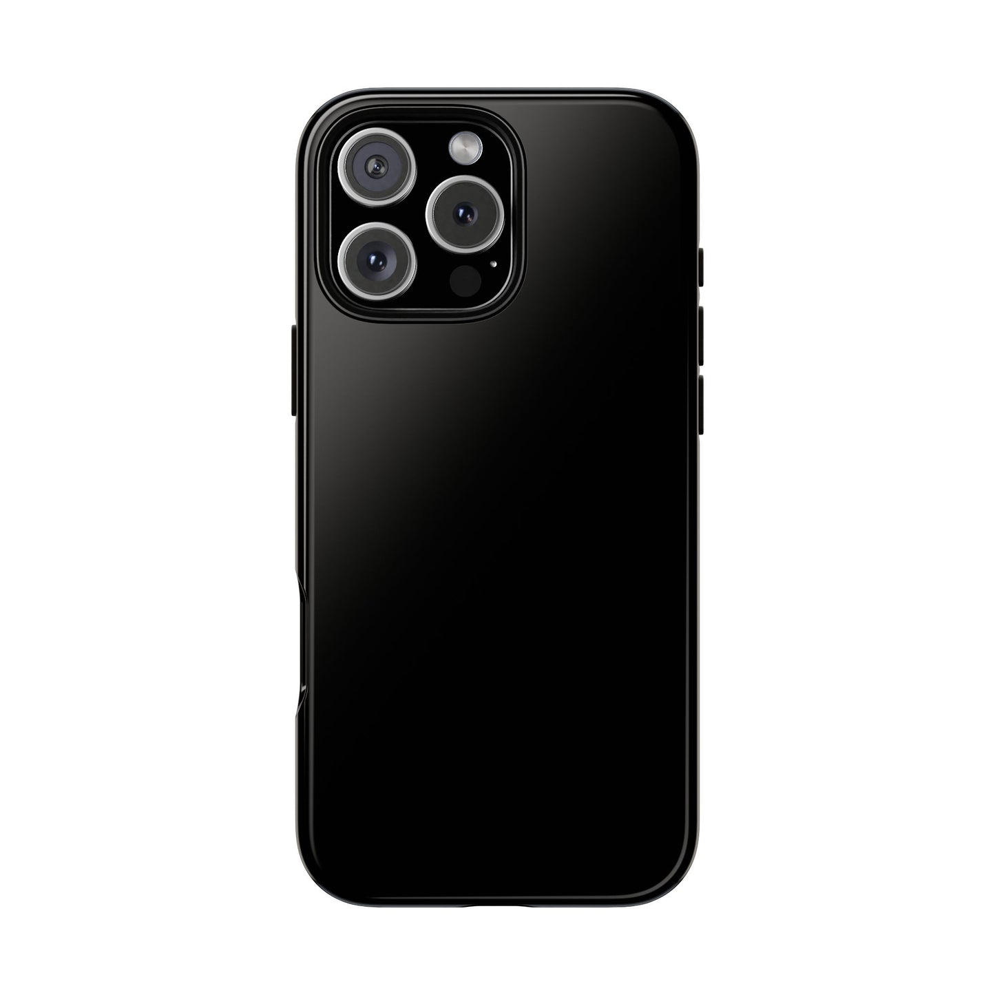 Black Tough Cell Phone Case Matte or Glossy Protective Case iPhone Samsung