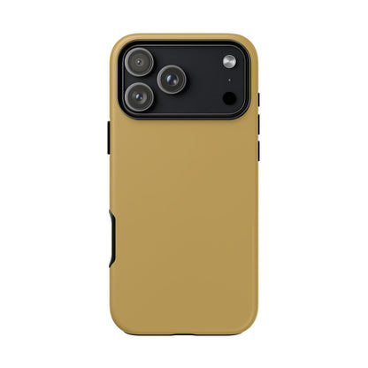 Muted Gold Tough Cell Phone Case Matte or Glossy Protective Case iPhone Samsung