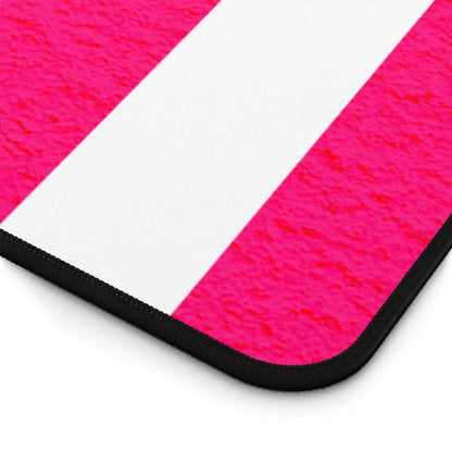 Pink Stripe Desk Mat Office Desk Decor (12/18, 12/22, 16/32)