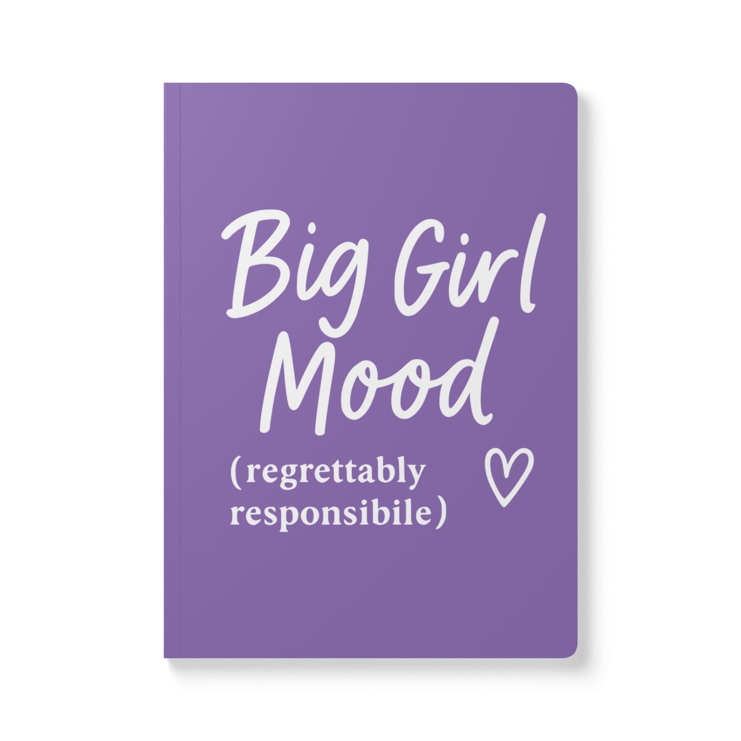 Purple Big Girl Mood A5 Lined Journal