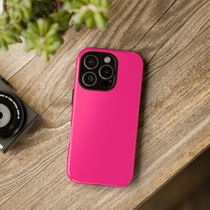 Pink Tough Cell Phone Case Matte or Glossy Protective Case iPhone Samsung