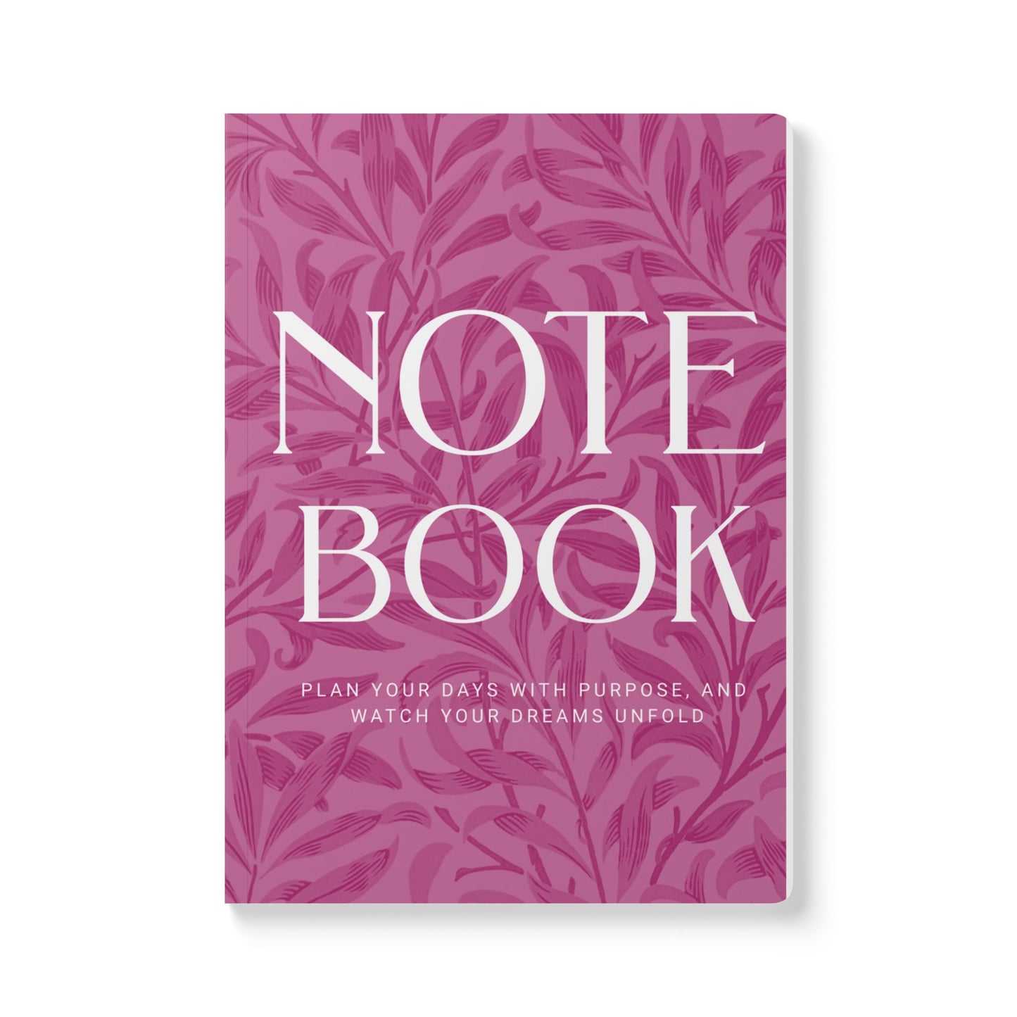 Lilac Wine Leaves A5 Lined Journal Minimal Botanical Notebook | Coordinated Collection