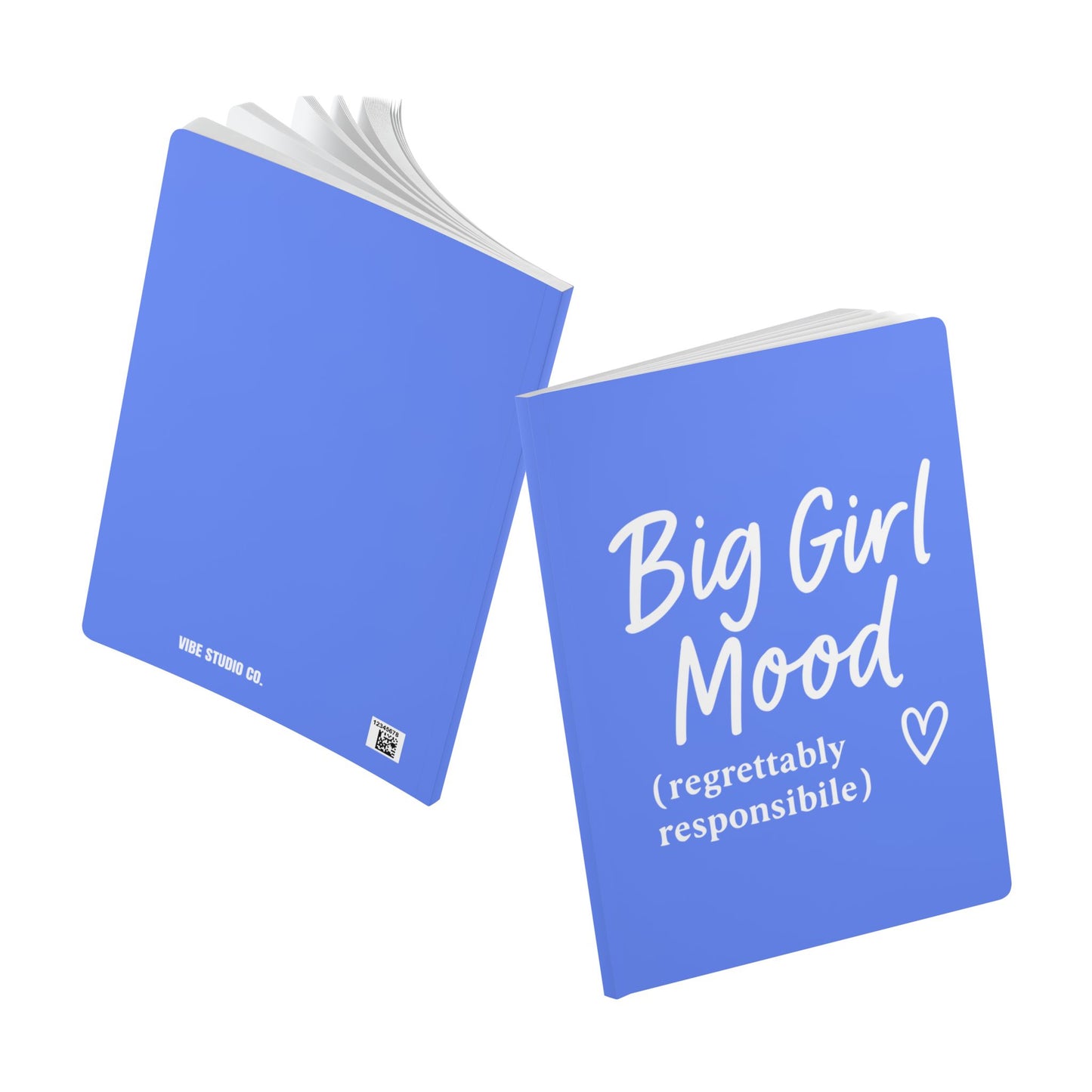 Periwinkle Big Girl Mood A5 Lined Journal