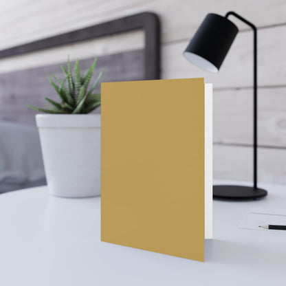 Muted Gold Note Card Color Coordinated Collection