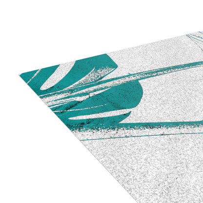 Monstera Leaf Deep Aqua Postcards