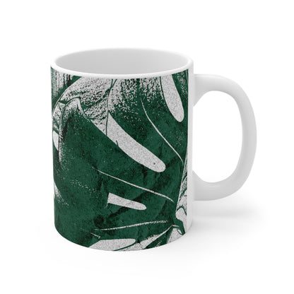 Monstera Leaf Green Mug