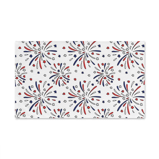 Fireworks Hand Towel Patriotic Bathroom Hand Towel
