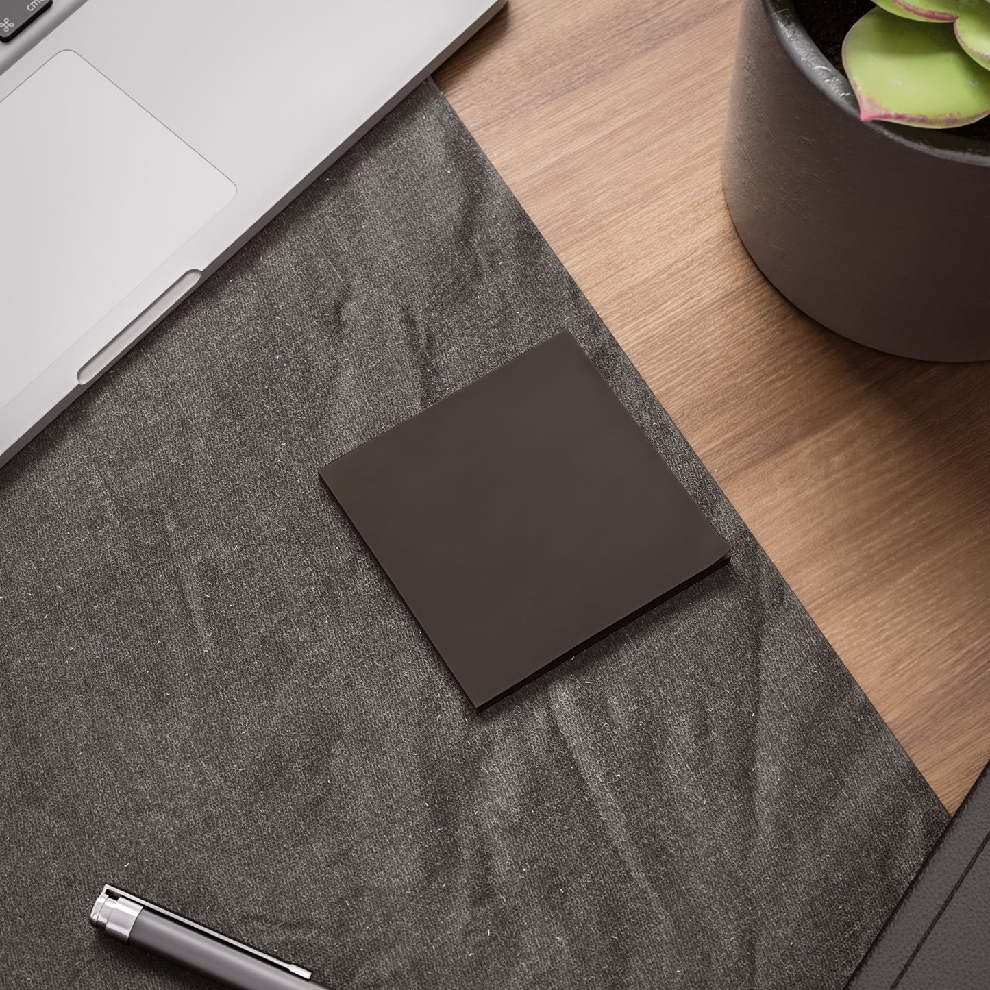 Muted Charcoal Post It Notes Coordinated Color Collection