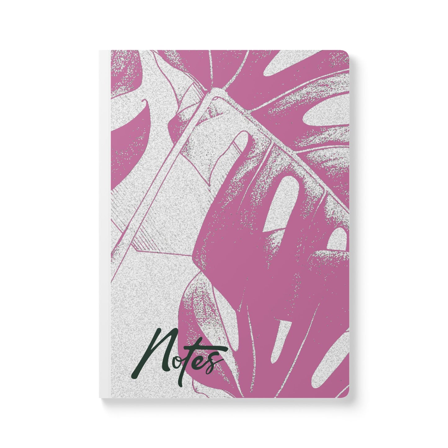 Monstera Leaf Lilac Wine A5 Lined Journal