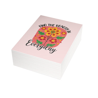 Find the Beauty Postcards Inspirational Floral Postcard Set