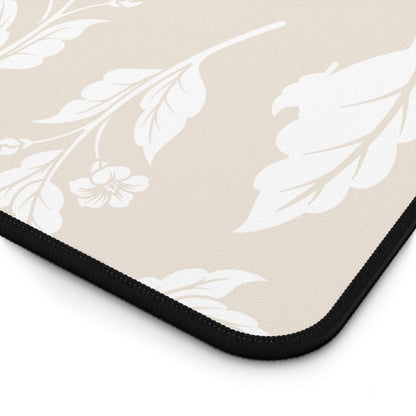 Cream Latte Floral Desk Pad (12x18, 12x22 or 16x32)