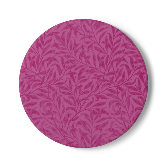 Lilac Wine Leaves Coaster Square or Round Color Coordinated Collection