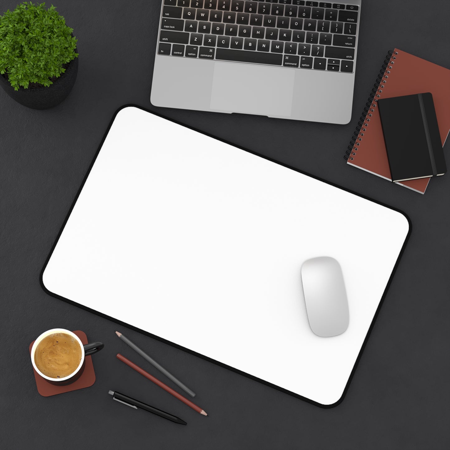 White Desk Mat Color Coordinated Collection (12x18, 12x22, 16x32)