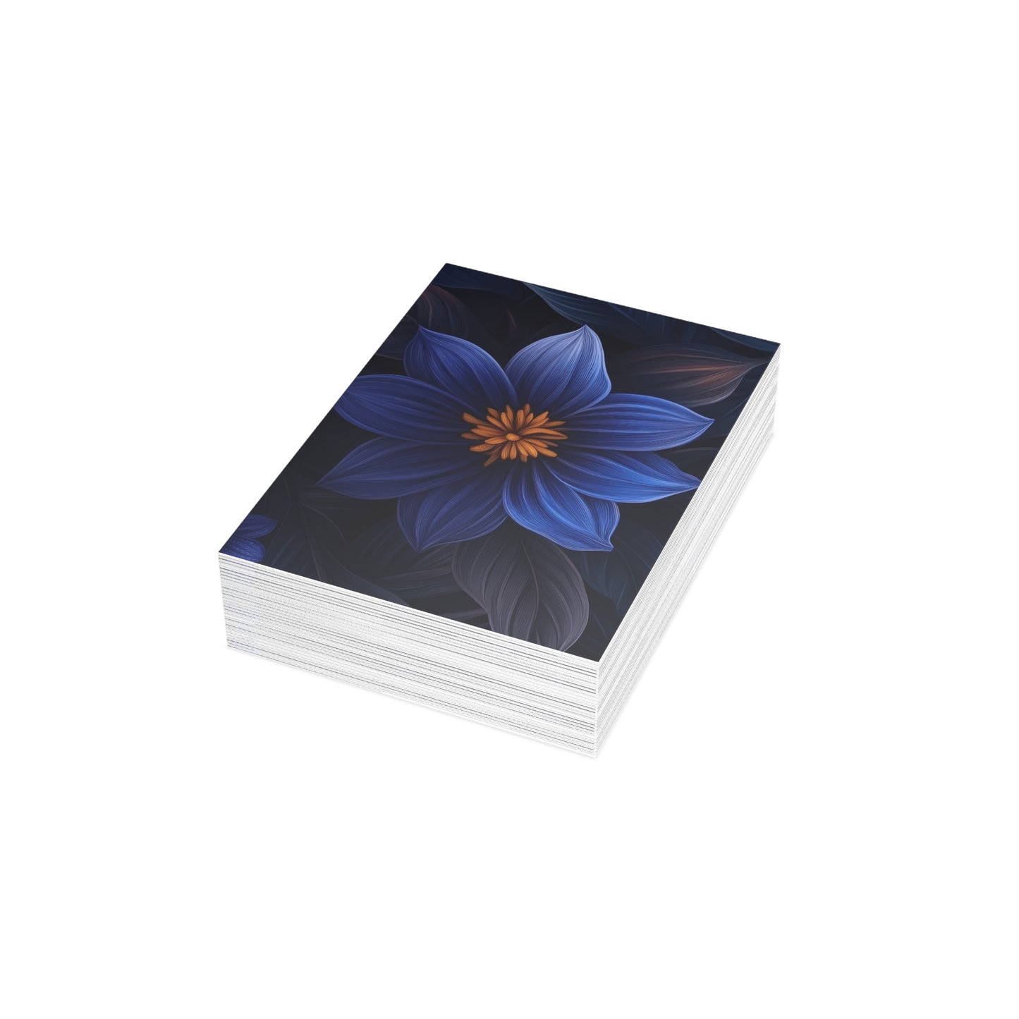 Blue Floral Heaven Postcards Blue Floral Botanical Postcard Set