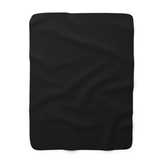Black Sherpa Fleece Blanket Cozy Plush Throw 3 Sizes Soft Warm Blanket