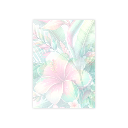 Paradise in Full Bloom Sticky Notes Tropical Floral Post It Notes (7 Sizes)