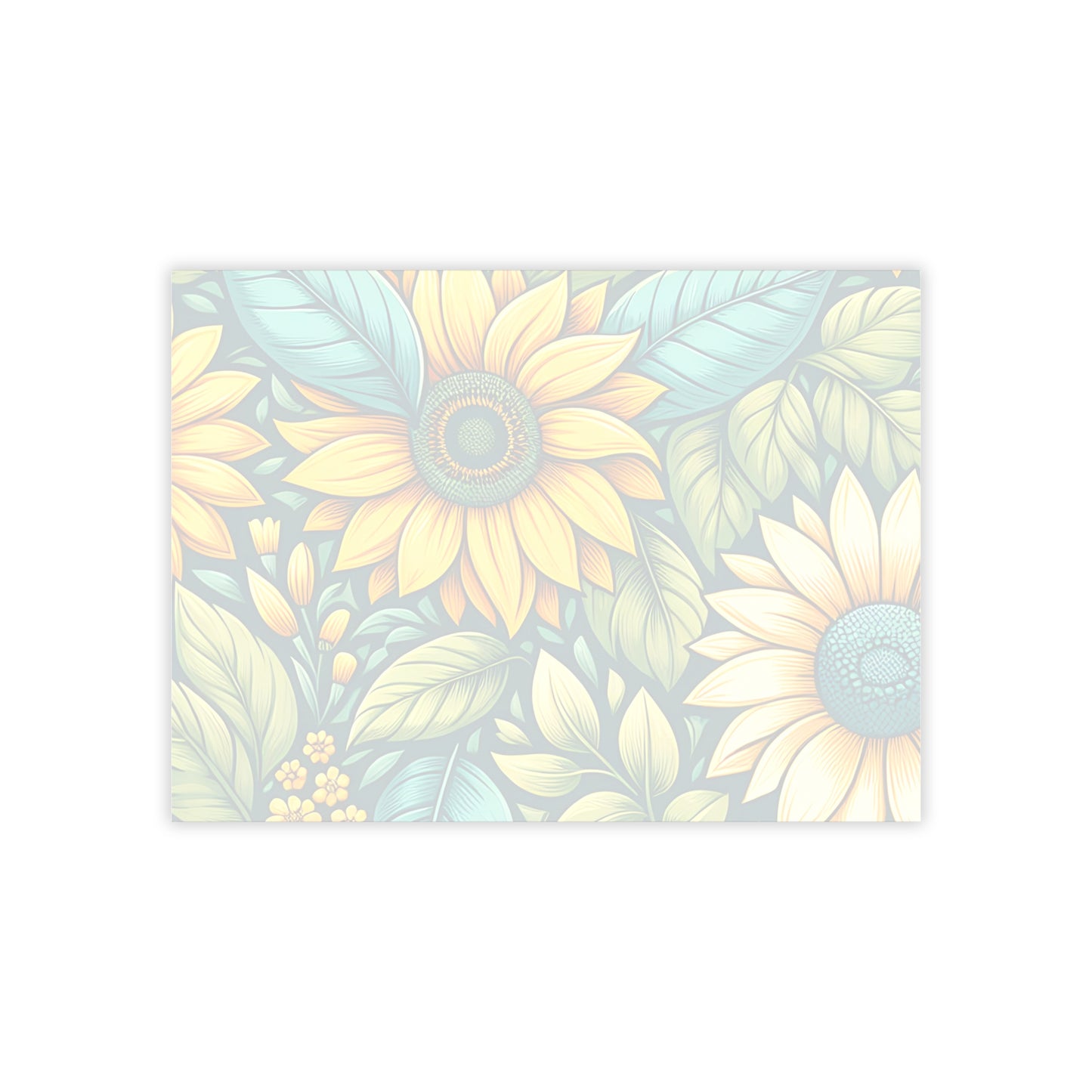 Sunflower Grove Sticky Notes Sunflower Post It Notes Botanical Notes (7 Sizes)