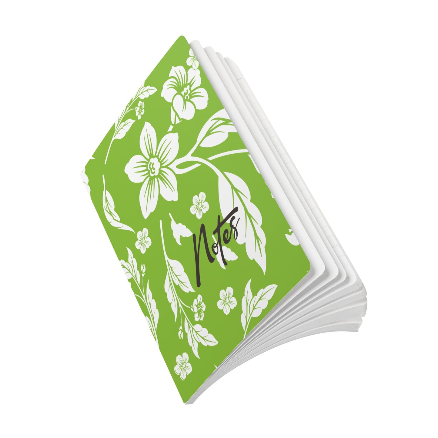 Lime Green Floral A5 Lined Journal Coordinated Collection