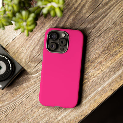 Pink Tough Cell Phone Case Matte or Glossy Protective Case iPhone Samsung