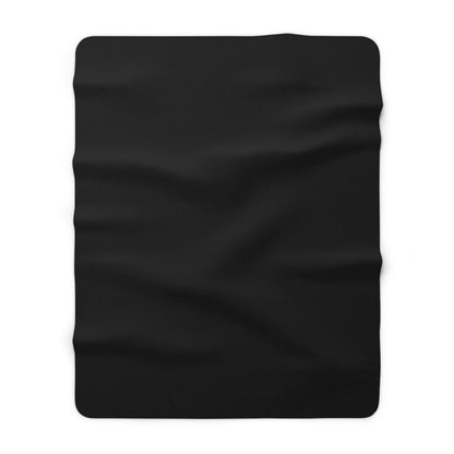 Black Sherpa Fleece Blanket Cozy Plush Throw 3 Sizes Soft Warm Blanket