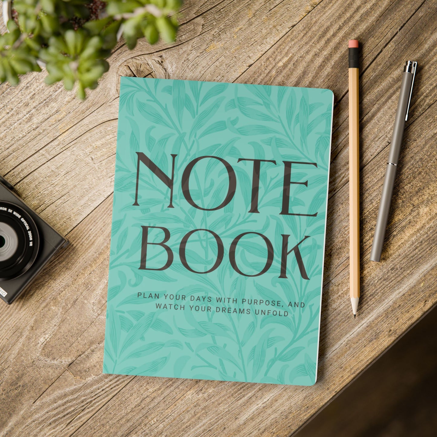 Candy Shop Leaves A5 Lined Journal Minimal Botanical Notebook | Coordinated Collection