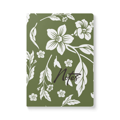 Olive Floral A5 Lined Journal Coordinated Collection
