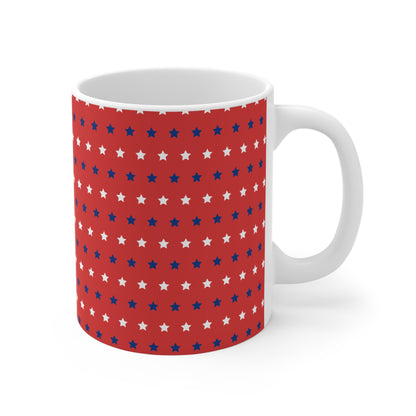 Red, White and Blue Stars Mug