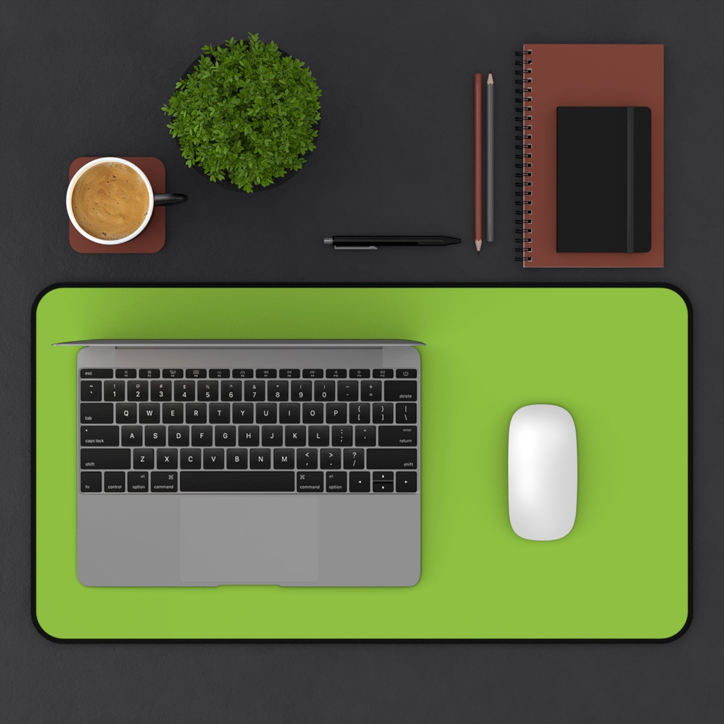 Muted Lime Desk Mat Color Coordinated Collection (12x18, 12x22, 16x32)