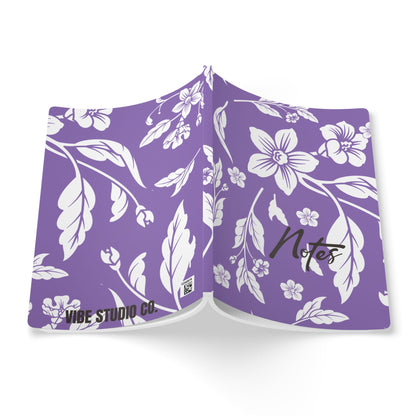 Purple Floral A5 Lined Journal Coordinated Collection
