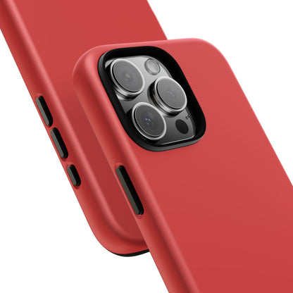 True Red Tough Cell Phone Case Matte or Glossy Protective Case iPhone Samsung
