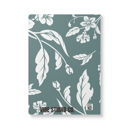 Dusty Blue Floral A5 Lined Journal Coordinated Collection