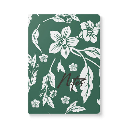 Leaf Green Floral A5 Lined Journal Coordinated Collection