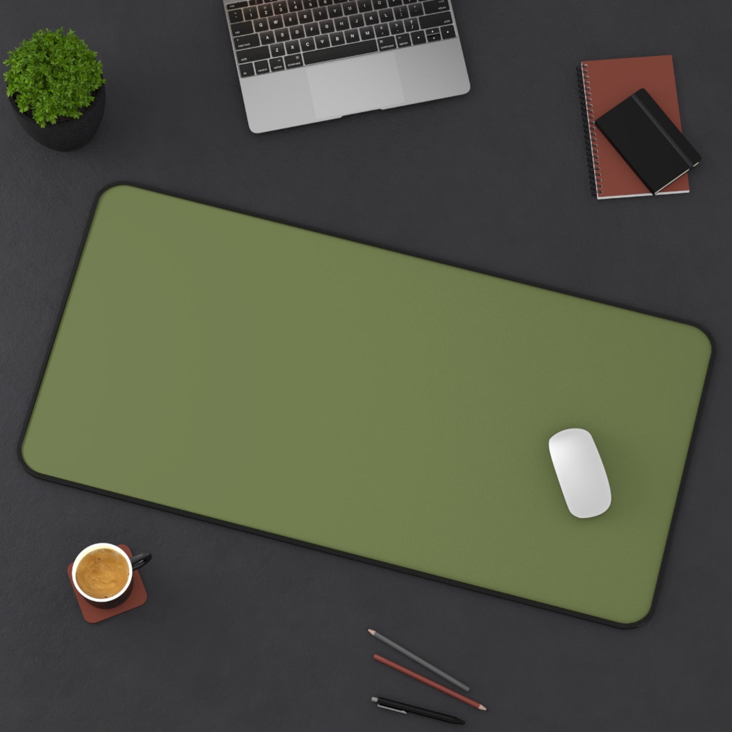 Olive Desk Mat Color Coordinated Collection (12x18, 12x22, 16x32)