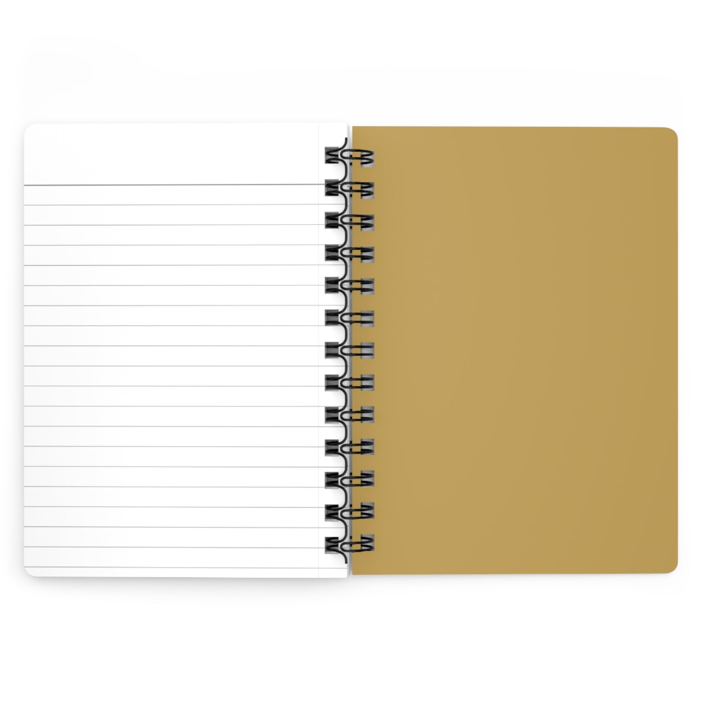Muted Gold Spiral Lined Notebook 150 Page Journal | Coordinated Collection