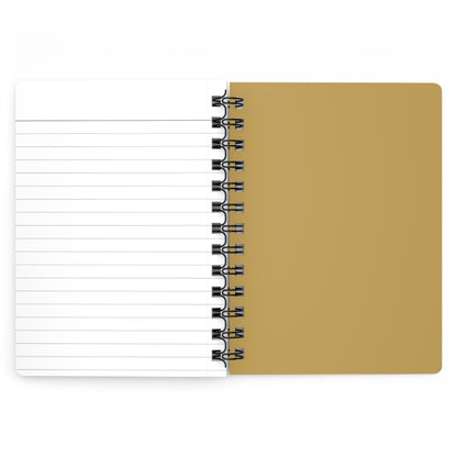 Muted Gold Spiral Lined Notebook 150 Page Journal | Coordinated Collection