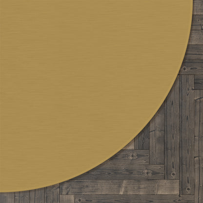 Muted Gold Round Rug 60 Inch Floor Rug Minimal Home Decor Living Room Rug