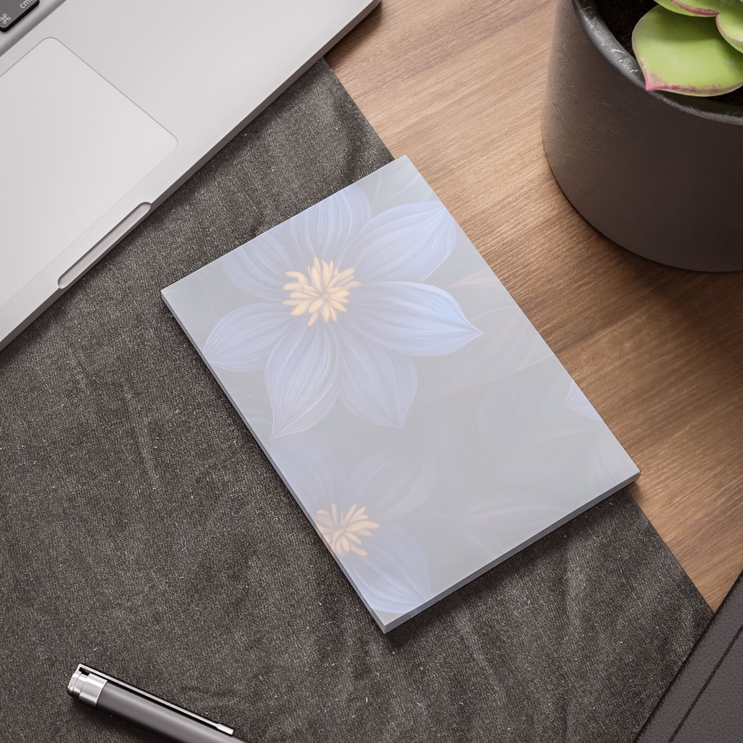 Blue Floral Heaven Sticky Notes Blue Floral Post It Notes (7 Sizes)