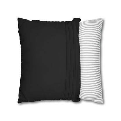 Black Canvas Pillow Cover 20x20